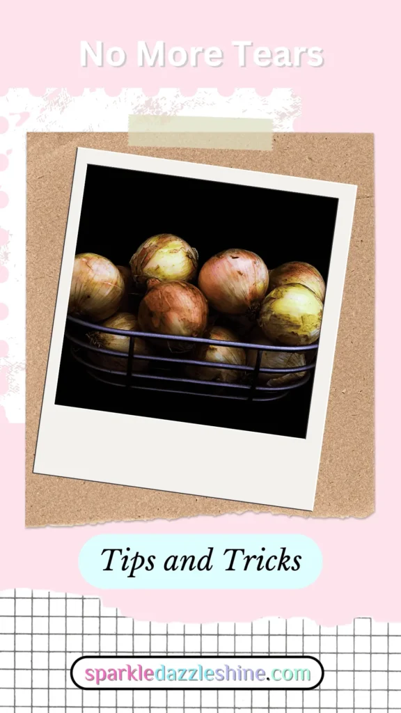 Our Culinary Tips for Don't Cry Over Onions showing a Basket of onions