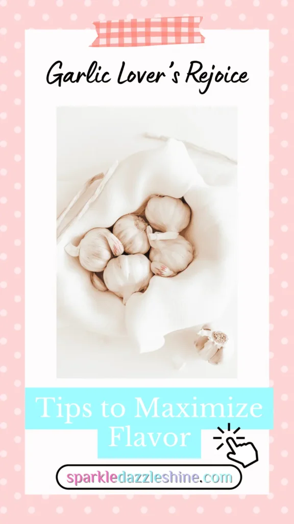 Our culinary tip pin on Let's Chat About Garlic