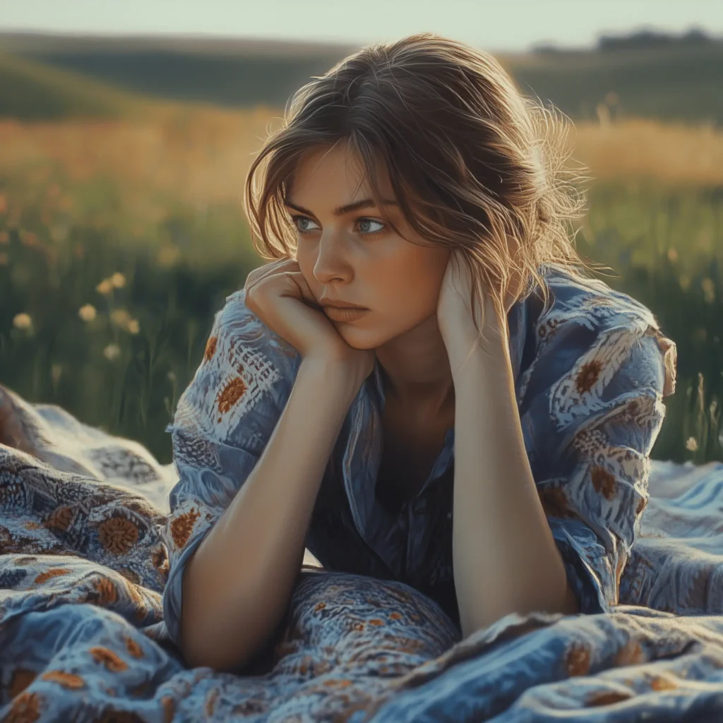 is journaling right for everyone, a girl laying on a blanket deep in thought