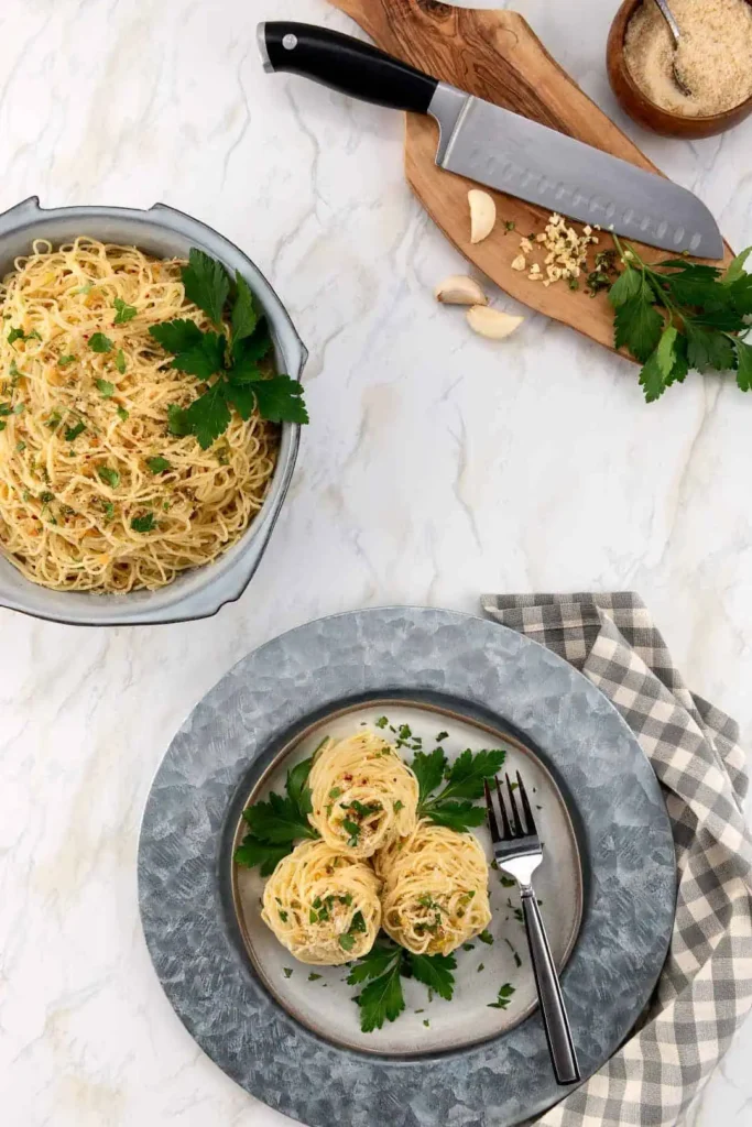 Garlic Butter Angel Hair Pasta