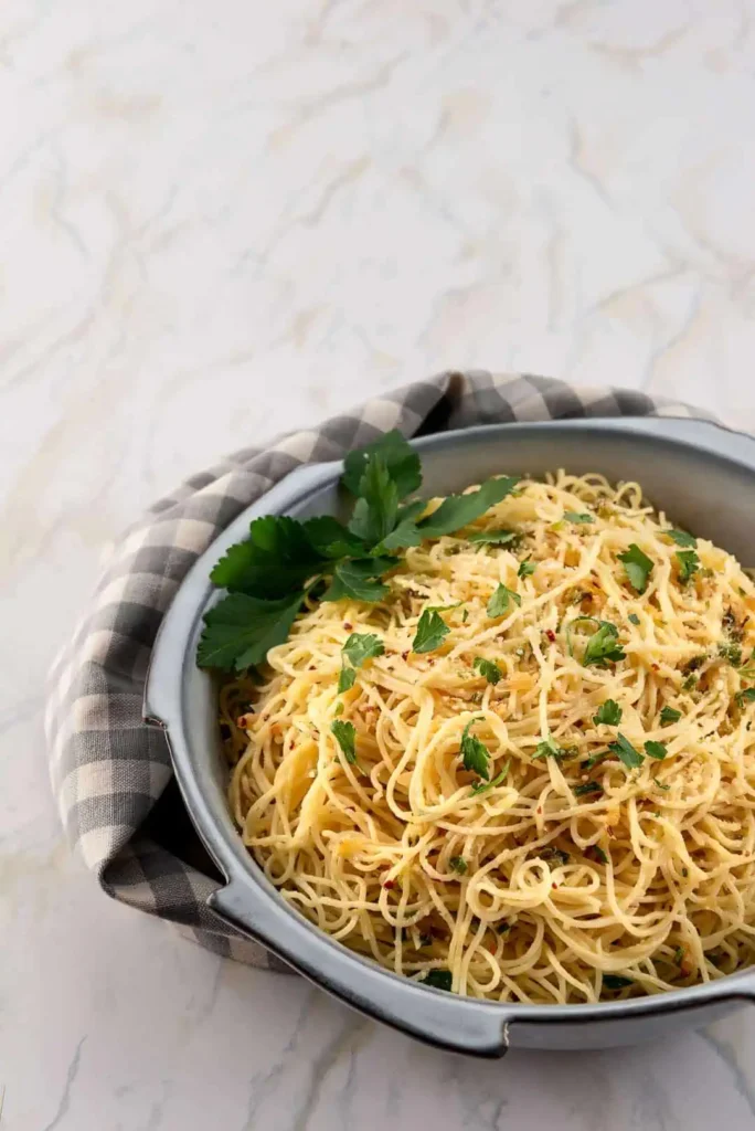 Garlic Butter Angel Hair Pasta