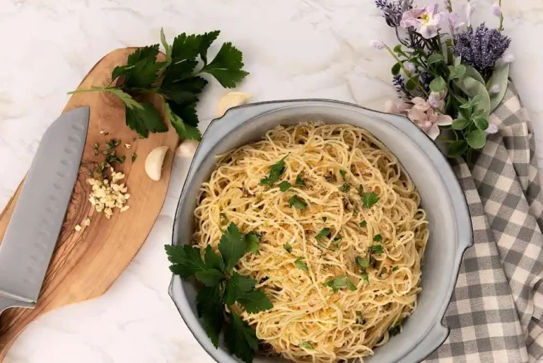 Garlic Butter Angel Hair Pasta