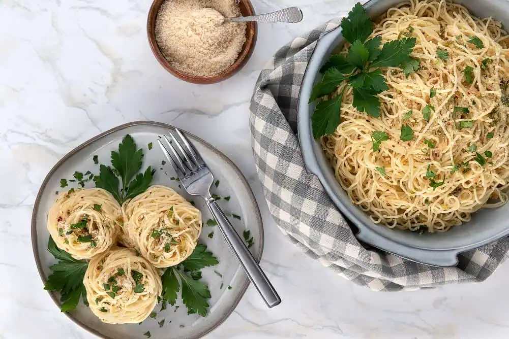 Garlic Butter Angel Hair Pasta