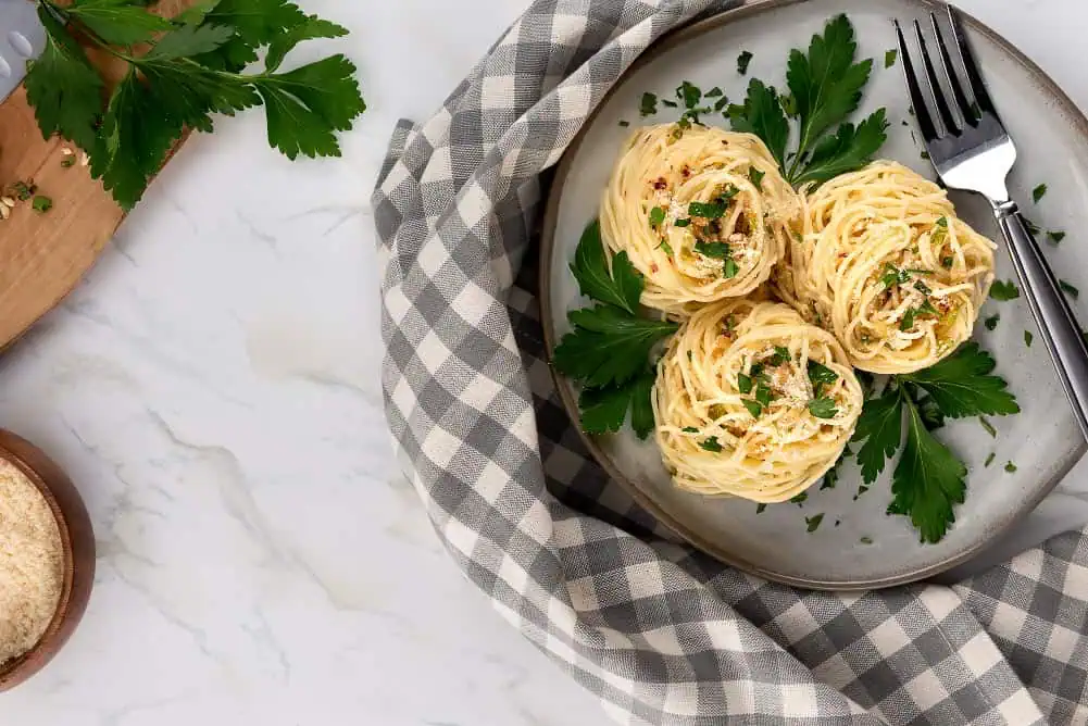Garlic Butter Angel Hair Pasta