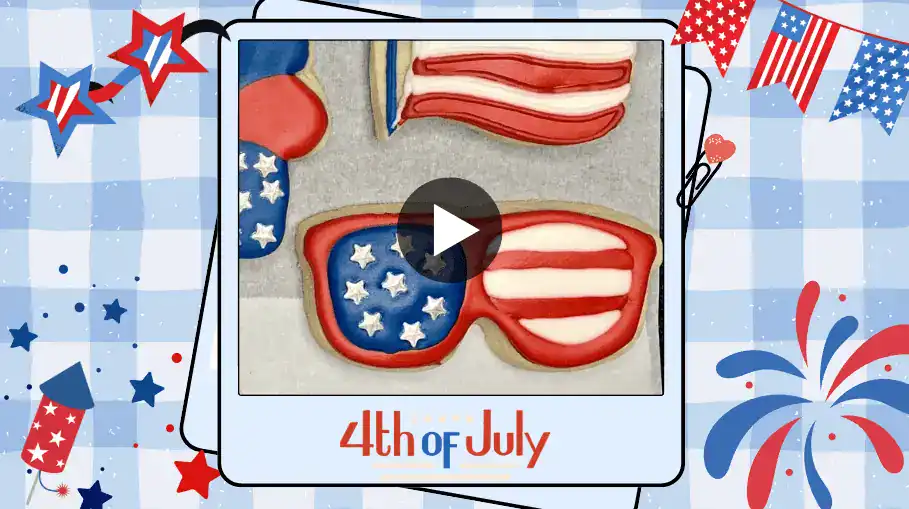 Stars and Strips sunglass video cover