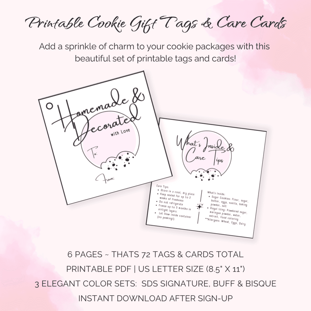 Promo for Gift Tags and Care | Ingredient Combo Cards