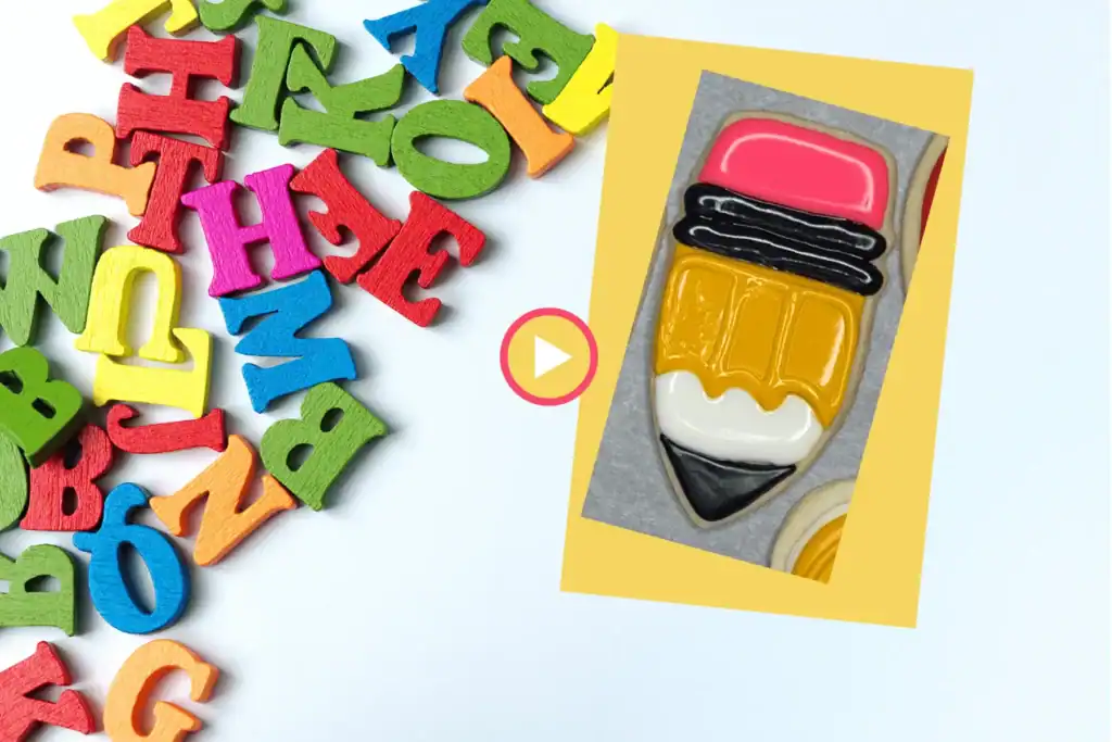 pencil yellow video placeholder