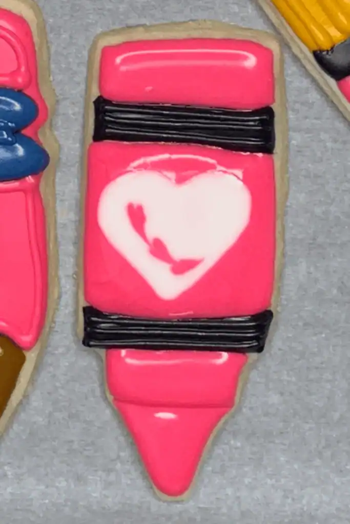pink crayon sugar cookies