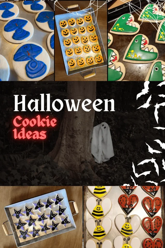college of adorable halloween cookies
