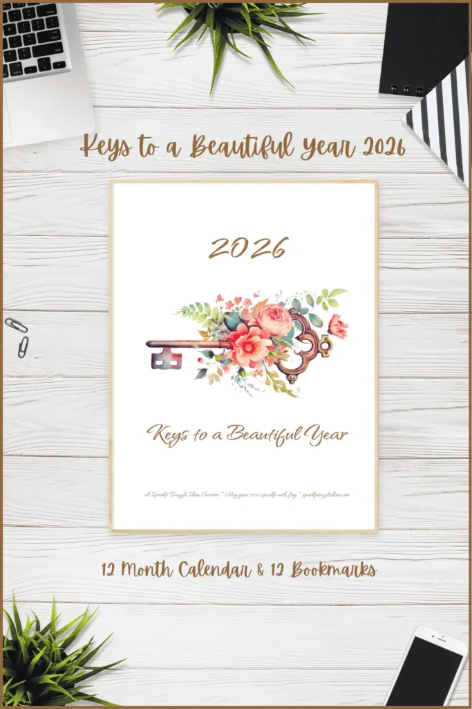 Pinterest Promo for Keys to a Beautiful Year Calendar