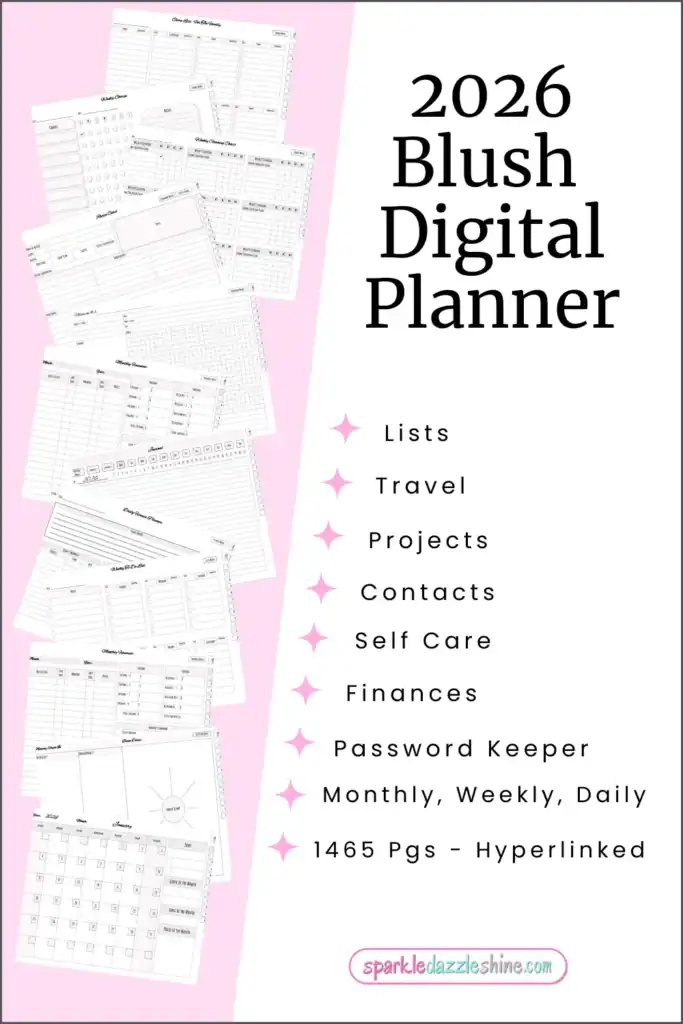 Blush Digital Planner Pinterest Pin