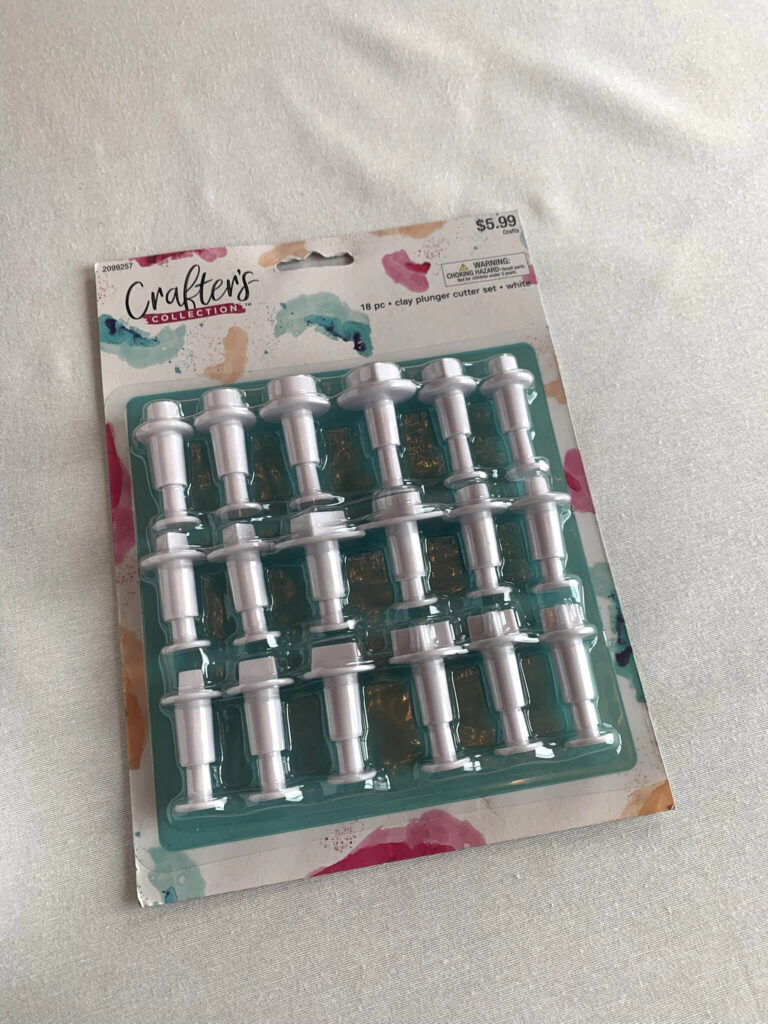 packaged plunger style small cookie cutters.