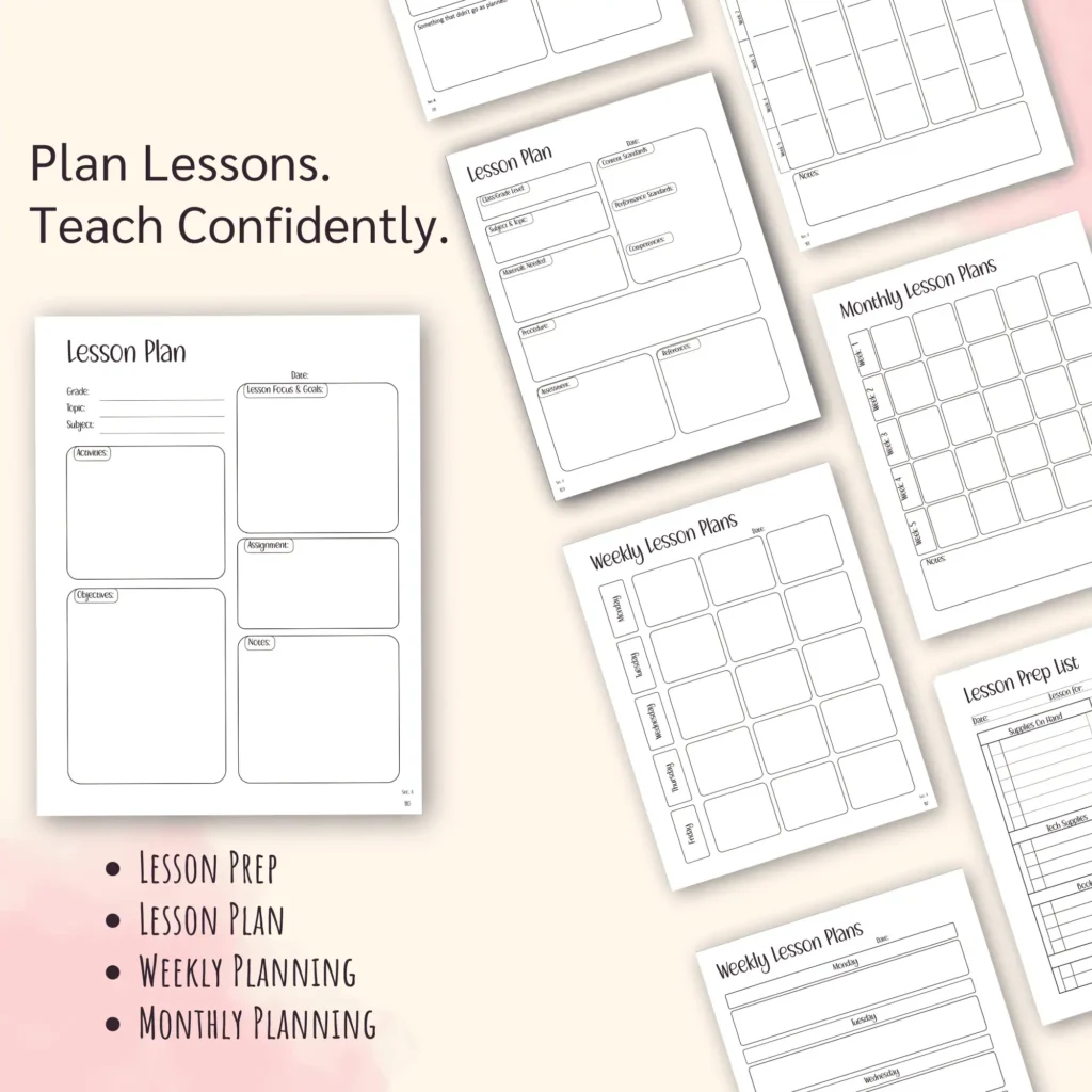 Main focus is the Lesson Plan, also, displaying Daily, Weekly, Monthly Lesson Plan forms and Lesson Prep List.